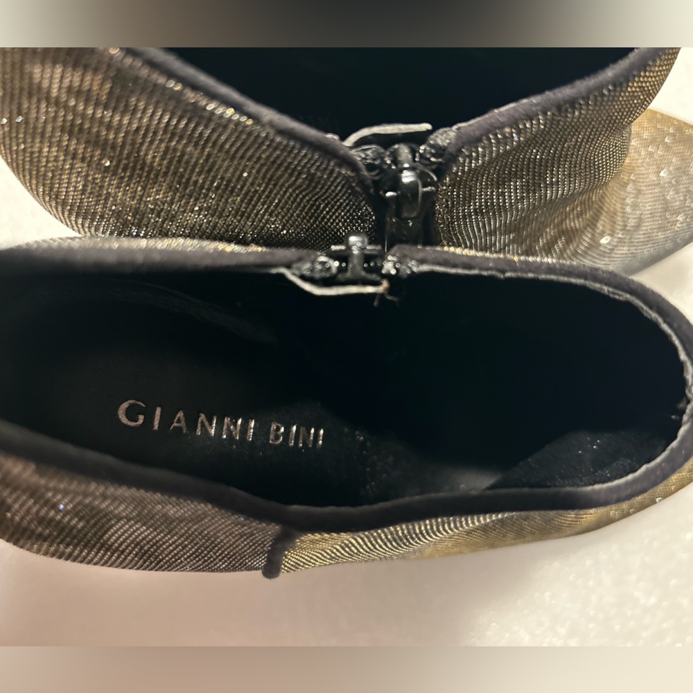 Gianni Bini Black, Gold and Silver Glitter Heels sz: 7.5 - Picture 8 of 11